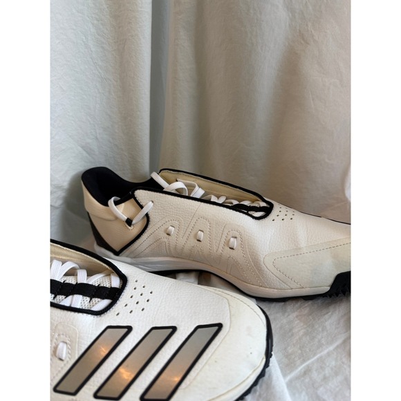 Adidas Mens Turf Shoes White Black Silver Athletic Baseball Softball Sneakers main image 5